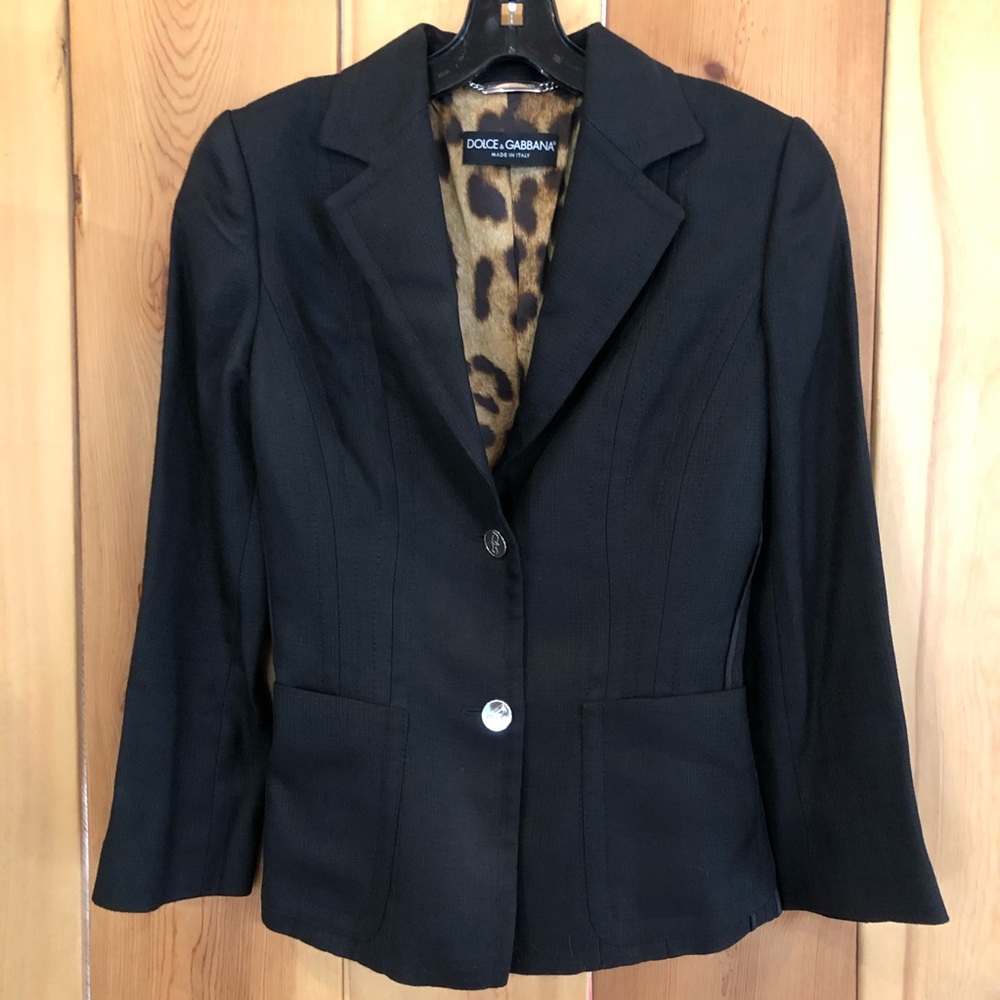 Dolce & Gabbana Linen Blazer 38